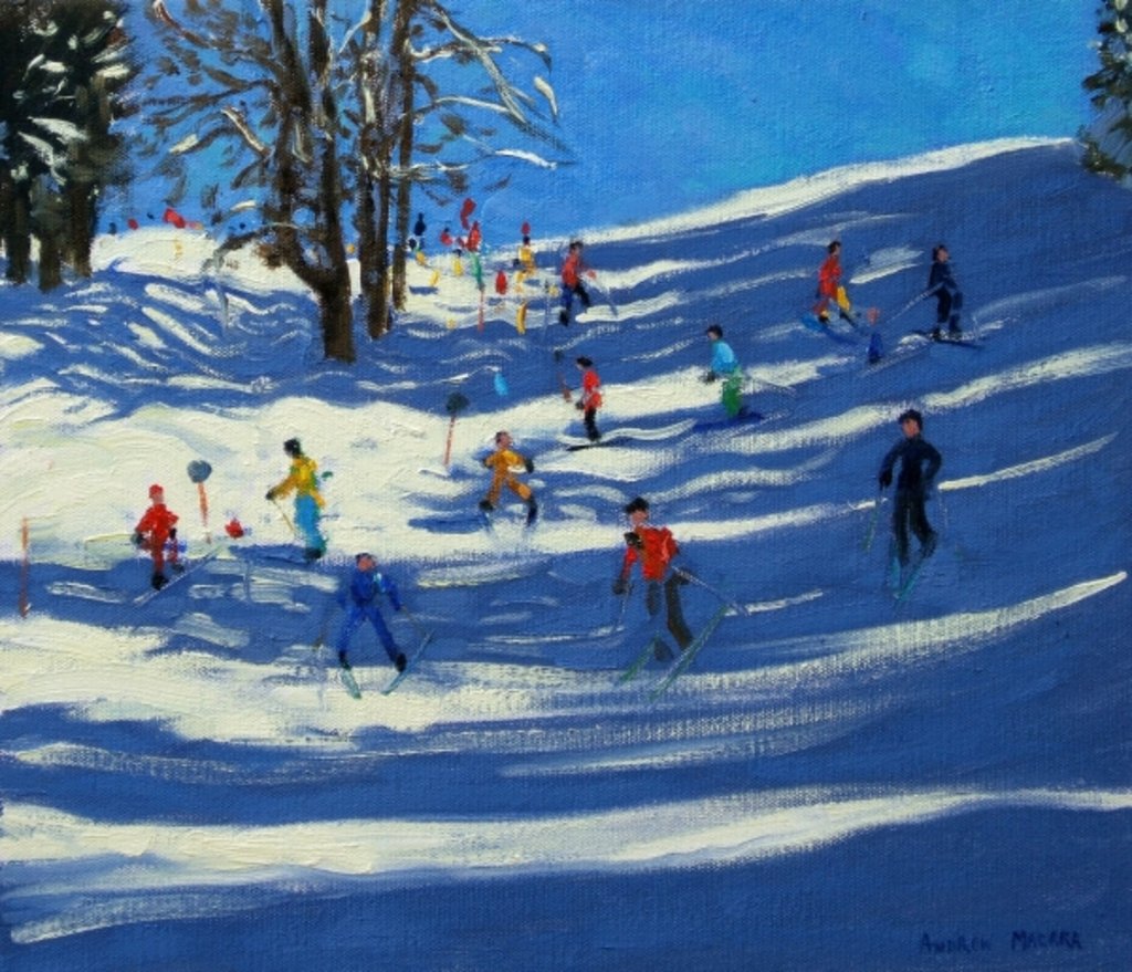 Detail of Blue shadows, Morzine by Andrew Macara