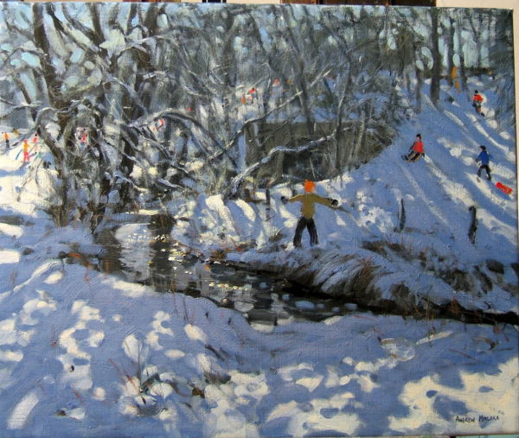 Detail of Winter Stream, Derbyshire by Andrew Macara
