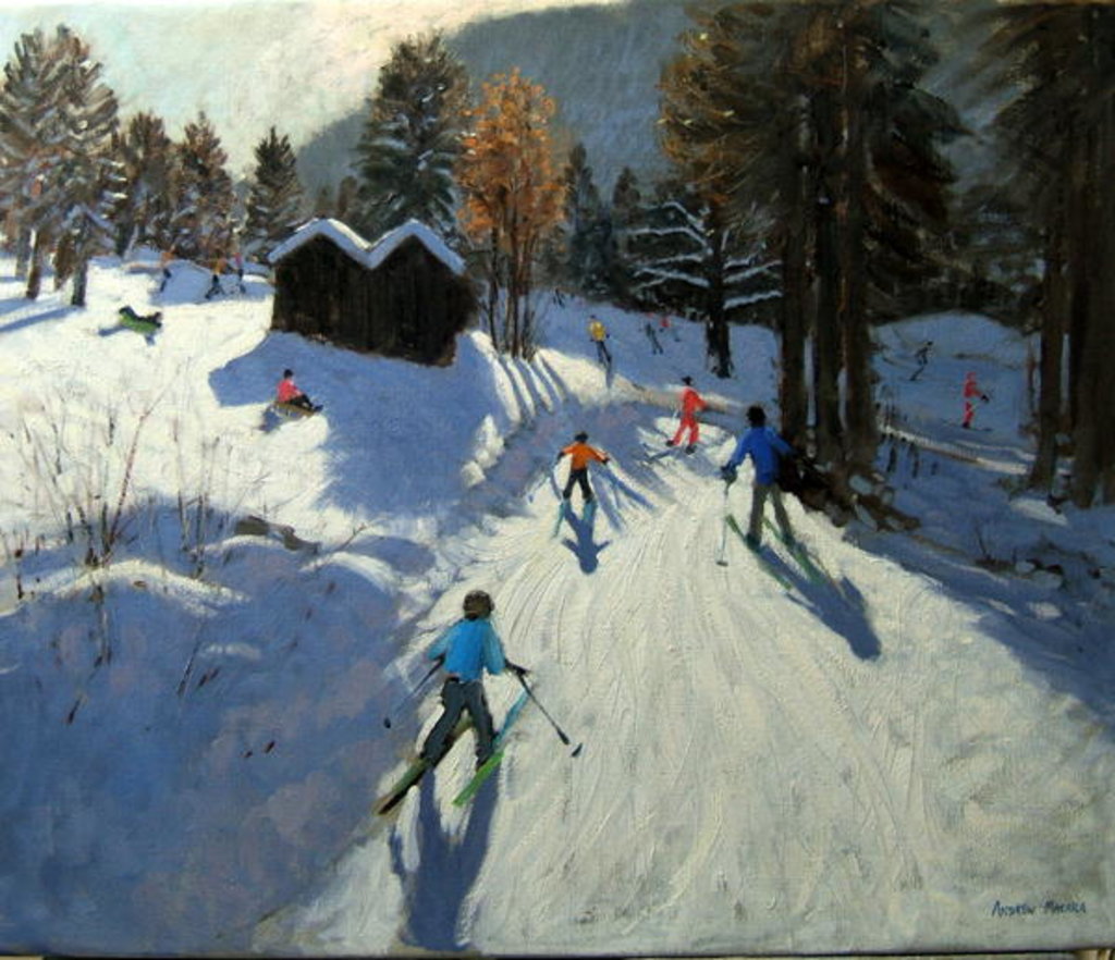 Detail of Two mountain huts, Pleney, Morzine by Andrew Macara