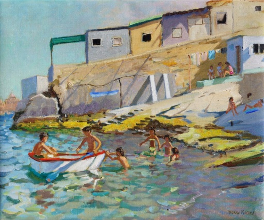 Detail of The rowing boat, Valetta, Malta, 2015 by Andrew Macara
