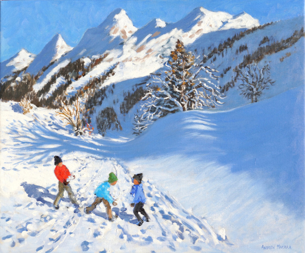 Detail of Snowballing, La Clusaz, France, 2017 by Andrew Macara