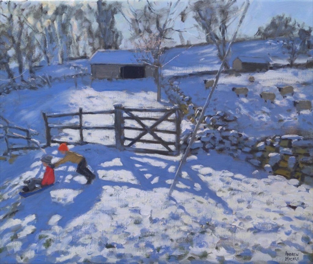 Detail of Farm at Elton, near Rowsley by Andrew Macara