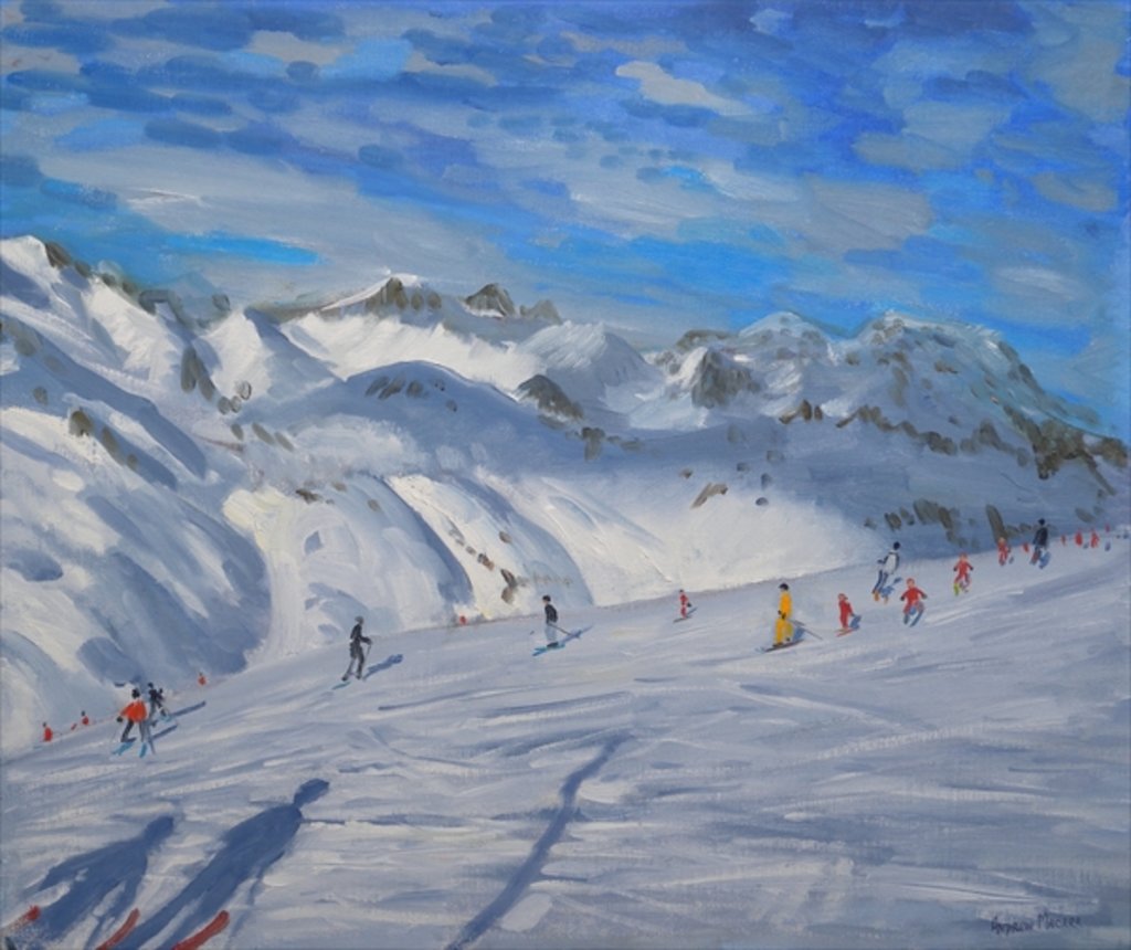 Detail of Mountain Tops, Tignes by Andrew Macara