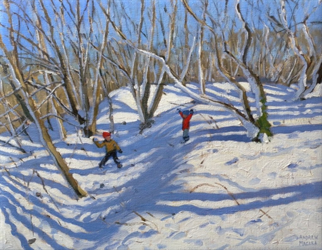 Detail of Spring Snow, Newhaven Derbyshire by Andrew Macara