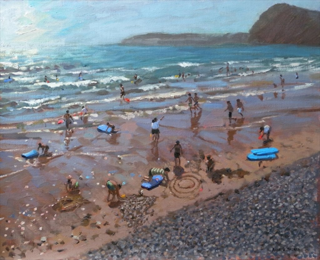 Detail of Circles in the Sand, Sidmouth, 2007 by Andrew Macara