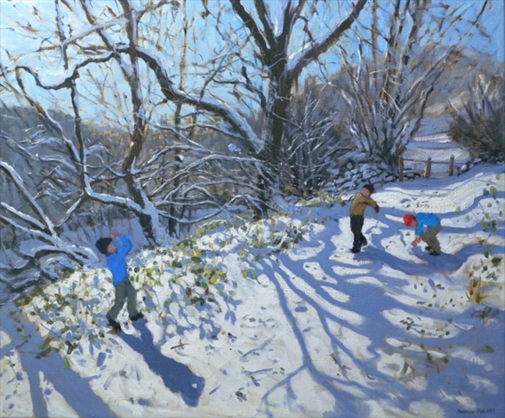 Detail of Snowball Fight, Derbyshire, 2007 by Andrew Macara