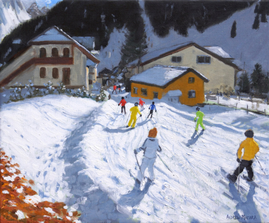 Detail of Skiing into Val Gardena, Italy, 2017 by Andrew Macara
