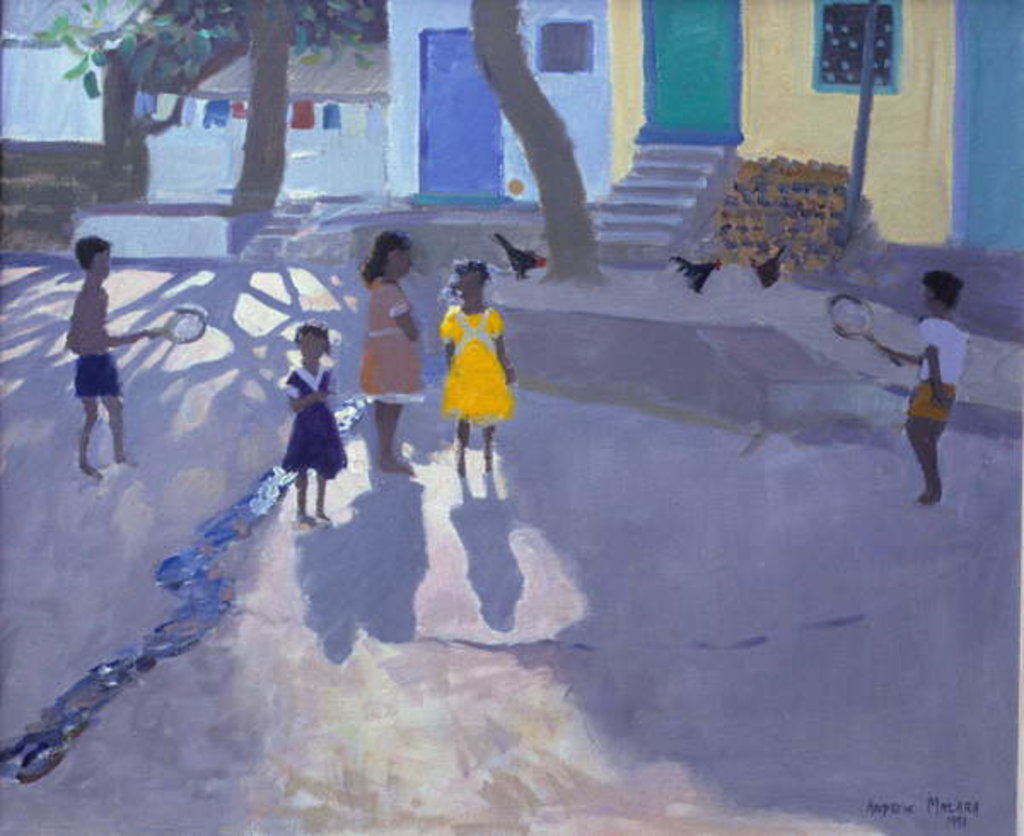 The yellow dress, Udaipur, India, 1990 by Andrew Macara
