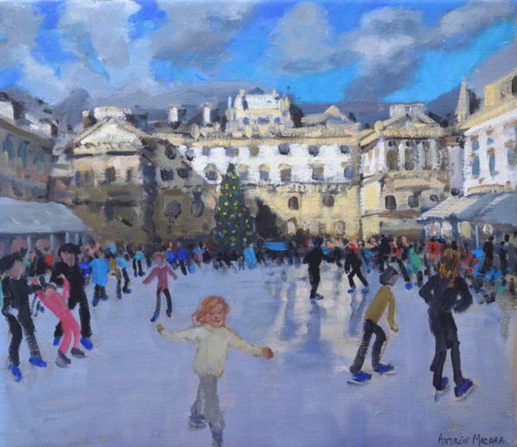 Detail of Christmas skating, Somerset House, daytime, 2015 by Andrew Macara
