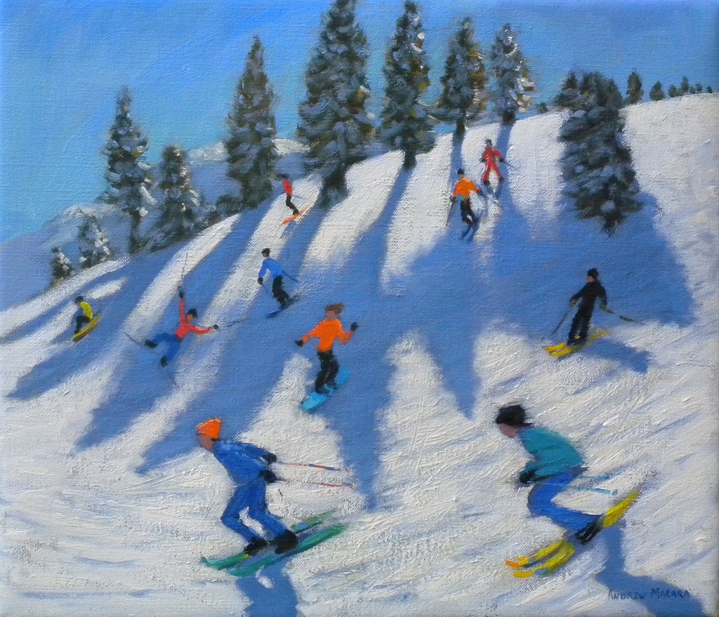 Detail of Skiers, Lofer, 2010 by Andrew Macara