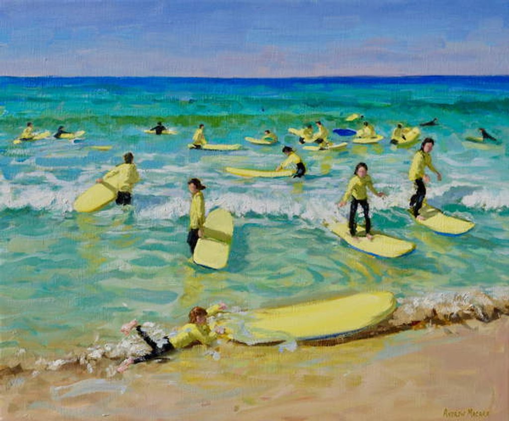 Detail of Summer surfing, St Ives by Andrew Macara