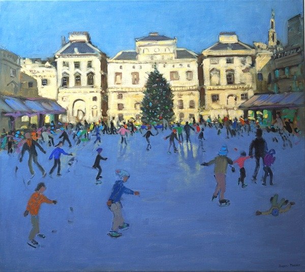Detail of Skaters, Somerset House by Andrew Macara