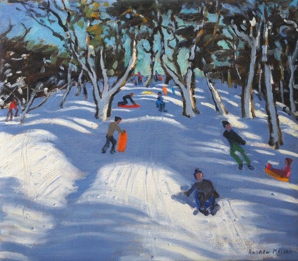 Detail of Sledging at Ladmanlow by Andrew Macara