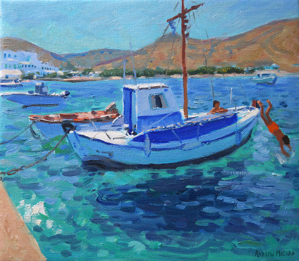 Detail of Fishing Boats by Andrew Macara