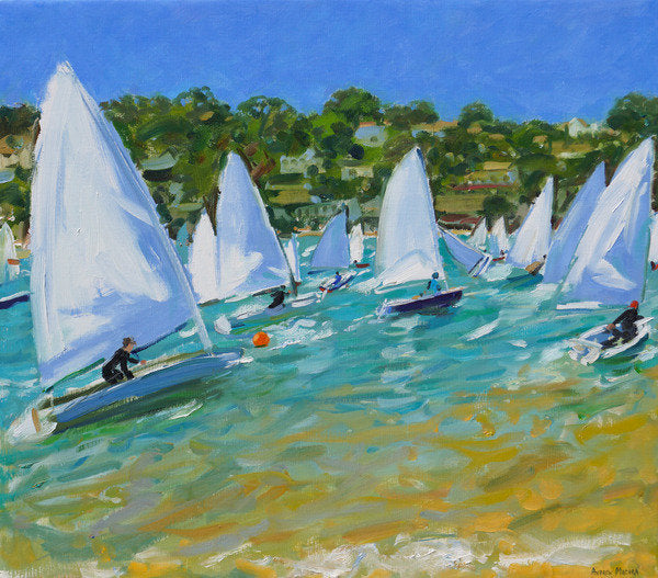 Detail of Sailboat Race by Andrew Macara