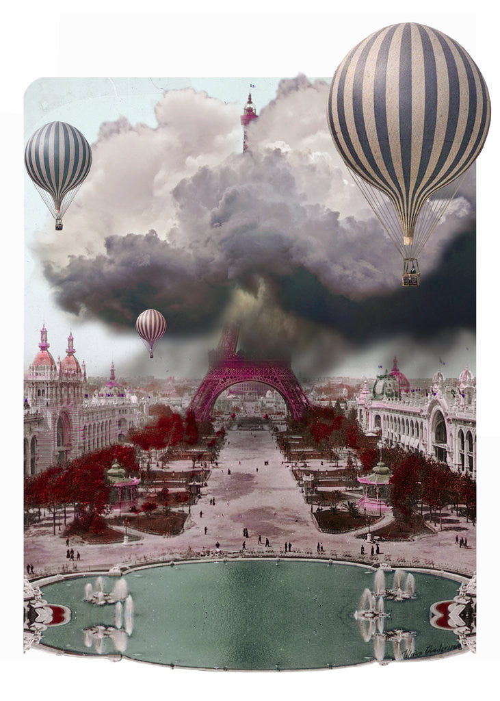 Detail of The Golden Age of Ballooning by Ulrika Andersson