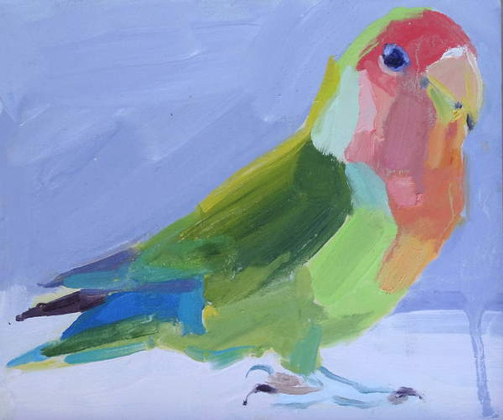 Detail of Lovebird, 2017 by Barbara Hoogeweegen
