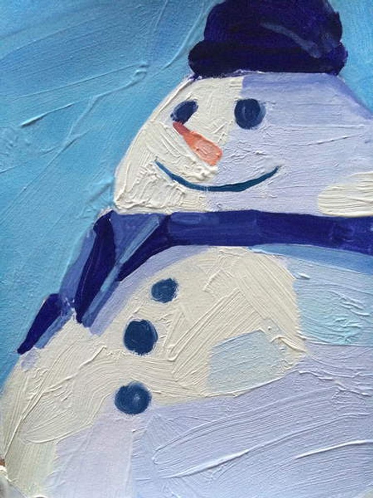 Detail of Snowman, 2015 by Barbara Hoogeweegen