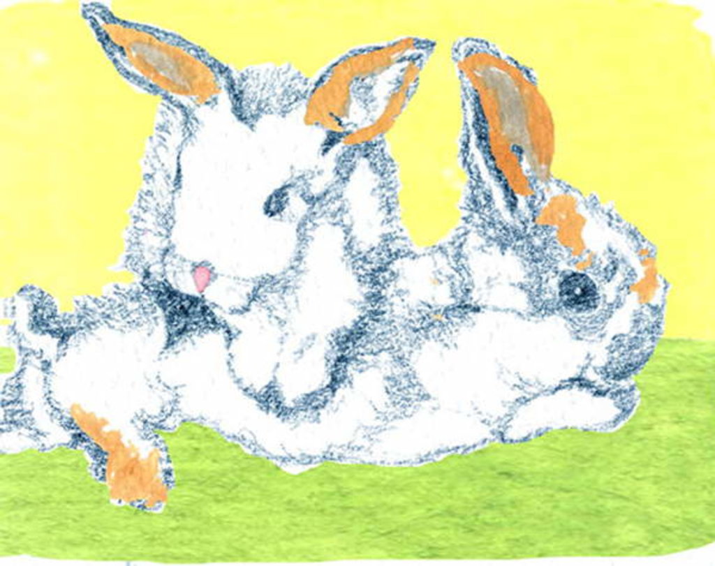 Detail of Easter Bunnies by Anna Platts