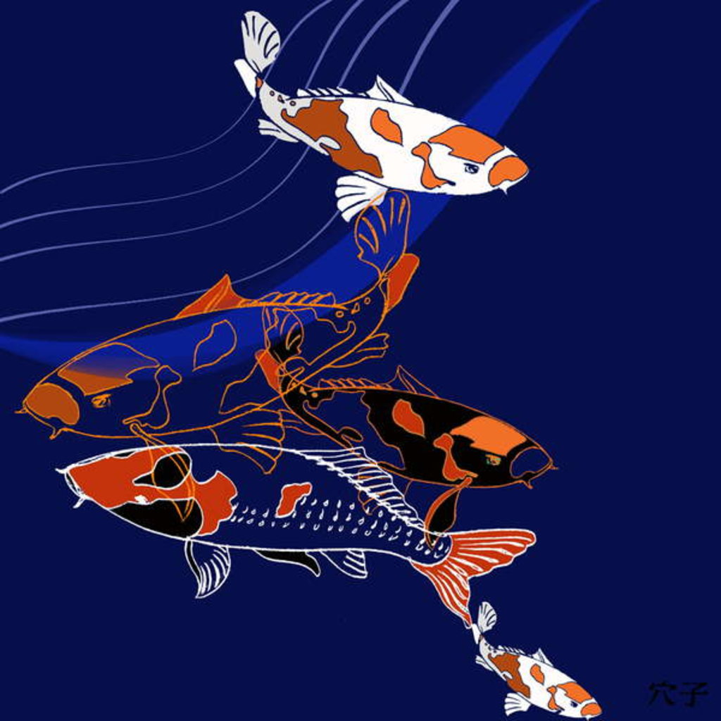 Detail of Koi by Anna Platts