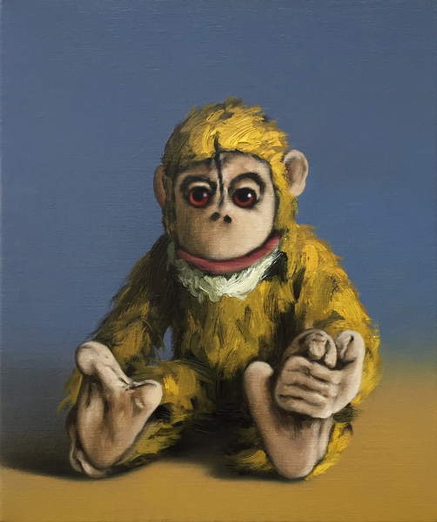 Detail of Mustard Monkey, 2017 by Peter Jones