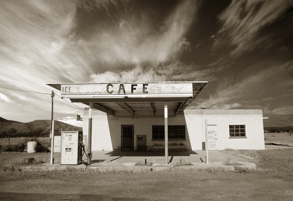 Detail of Gas Station and Cafe by Anonymous