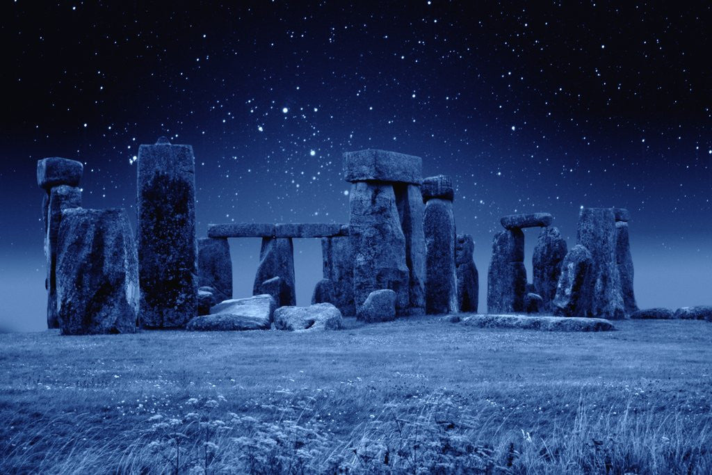 Detail of Stonehenge at Night by Anonymous