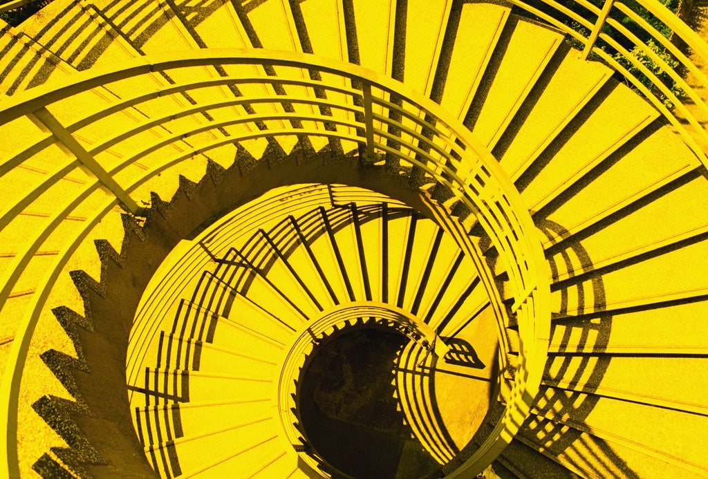 Detail of View from Above of Spiral Staircase by Anonymous