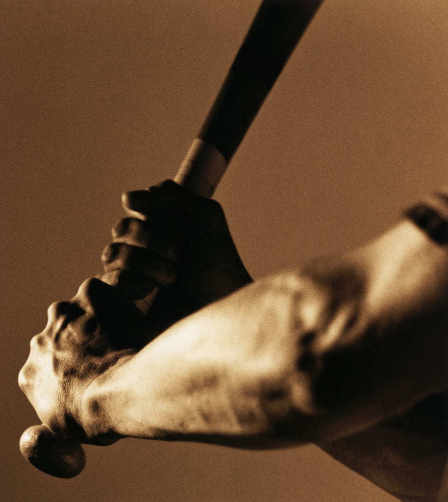 Detail of Bat in Batter's Hands by Anonymous
