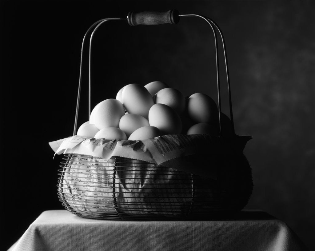Detail of All Eggs in One Basket by Anonymous
