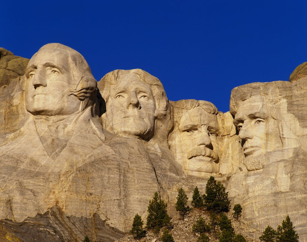 Detail of Mount Rushmore Memorial by Anonymous