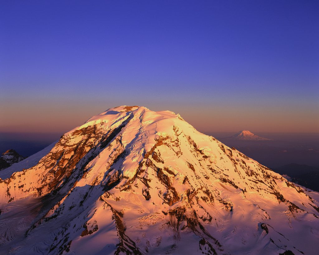 Detail of Snow Covered Top of Mount Rainier by Anonymous
