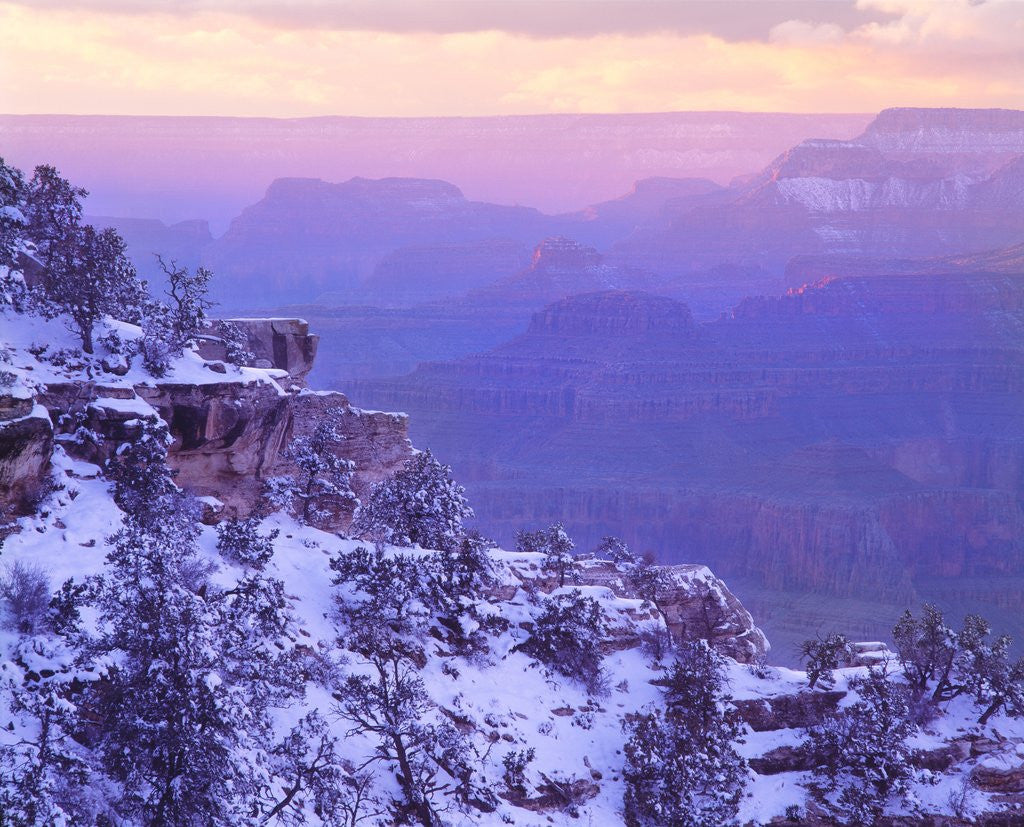 Detail of Sunset and Storm Clouds Above Grand Canyon by Anonymous