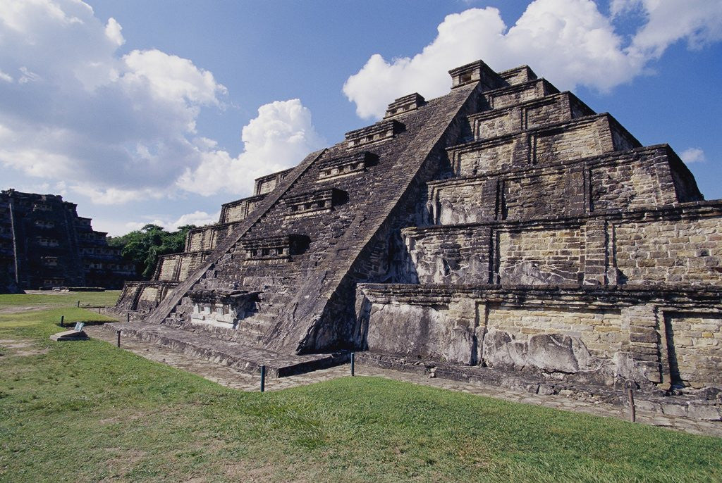 Detail of Step Pyramid at El Tajin Archaeological Site by Anonymous