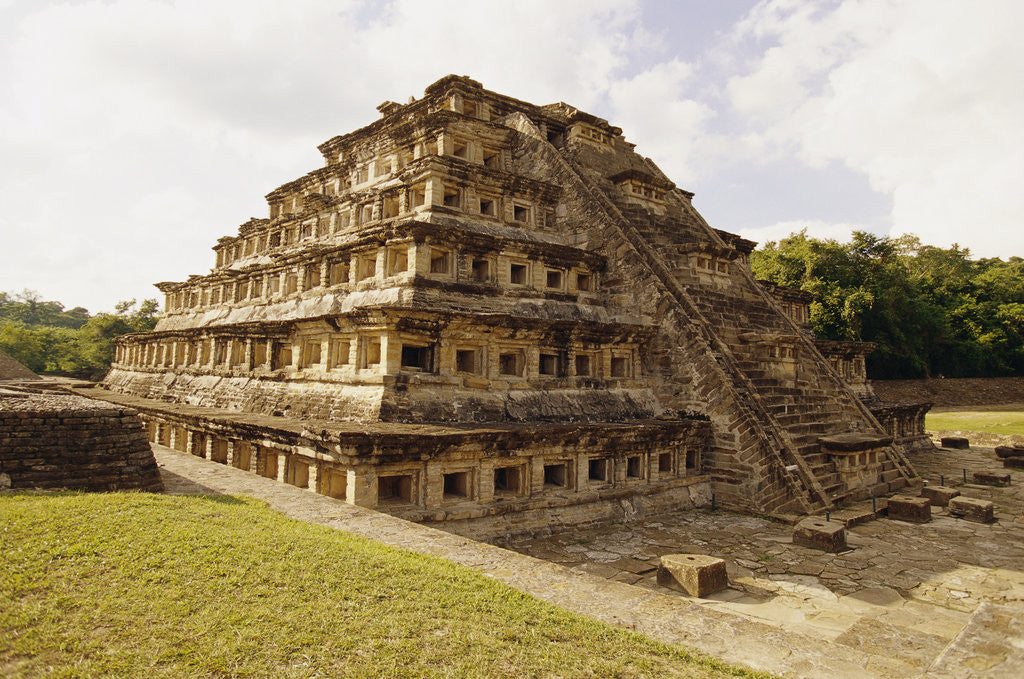 Detail of Pyramid of the Niches at El Tajin by Anonymous