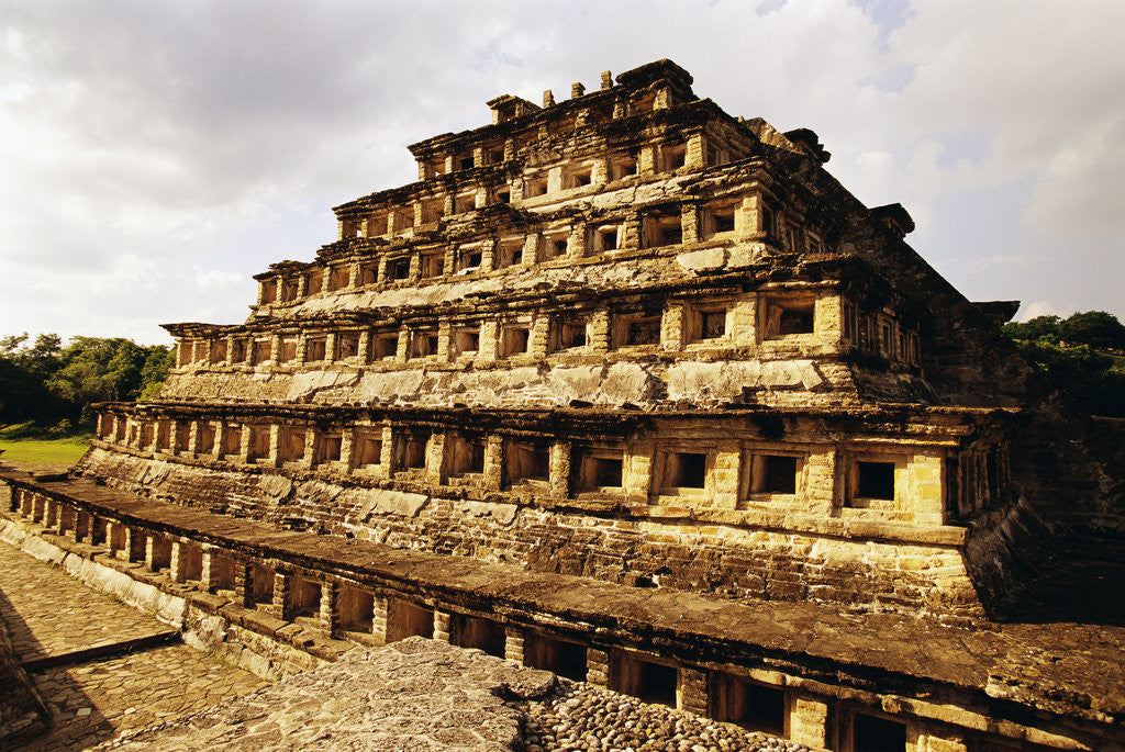 Detail of Pyramid of the Niches at El Tajin by Anonymous