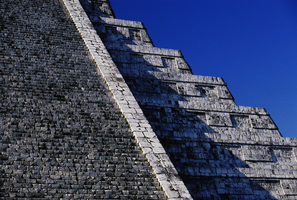 Detail of Pyramid of Kukulcan at Chichen-Itza by Anonymous