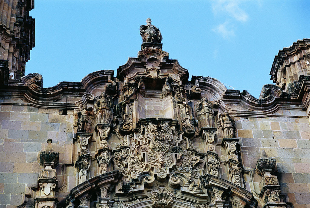 Detail of Ornate Facade of San Cayetano Church by Anonymous