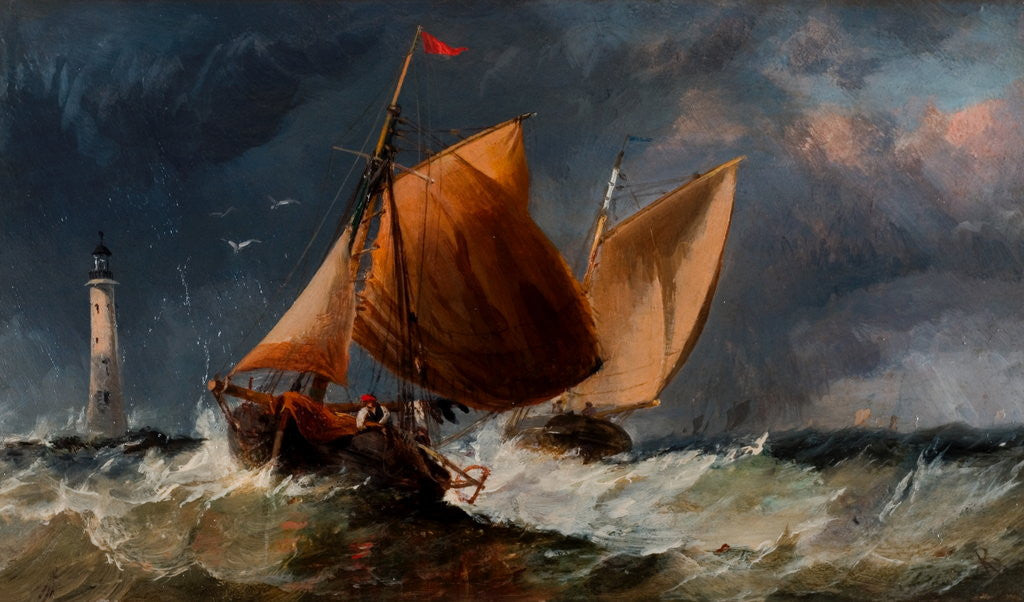 Detail of Fishing Craft off the Eddystone by Richard Beavis