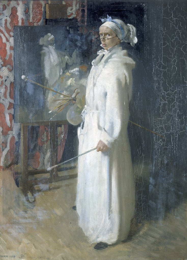 Detail of Portrait of the Artist by Sir William Orpen