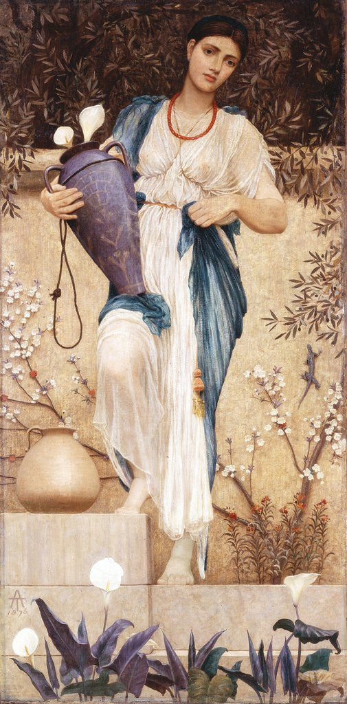 Detail of Woman with Lilies by Thomas Armstrong