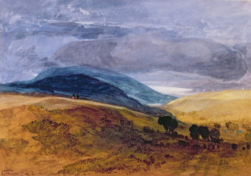 Detail of On the Downs by John Sell Cotman
