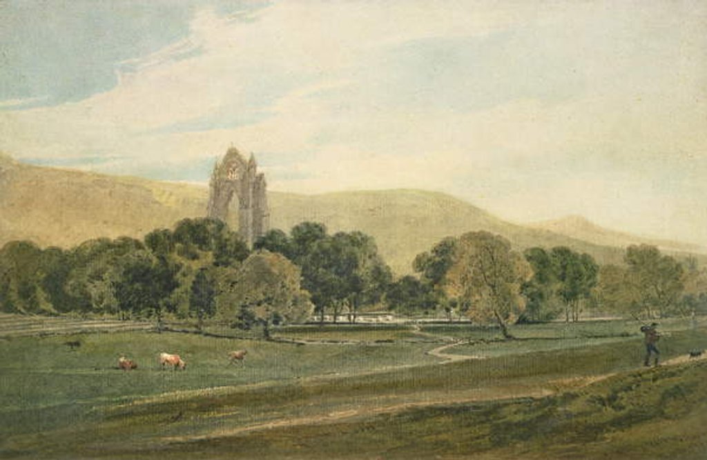 Detail of Guisborough Priory by Thomas Girtin