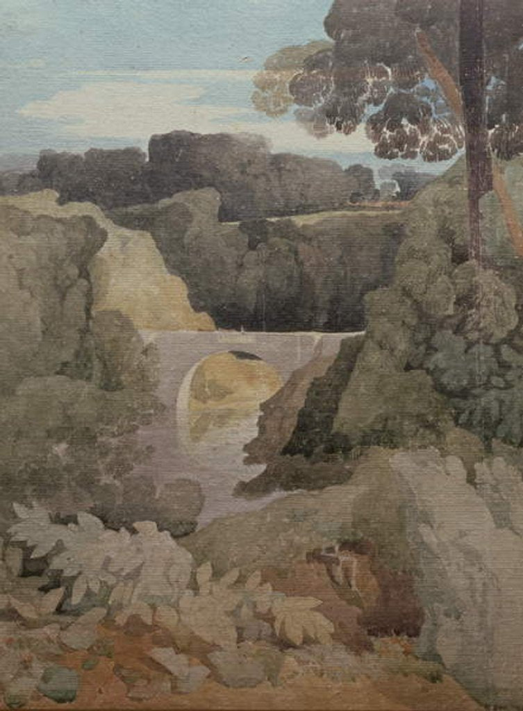 Detail of New Bridge, Durham, c.1805/06 by John Sell Cotman
