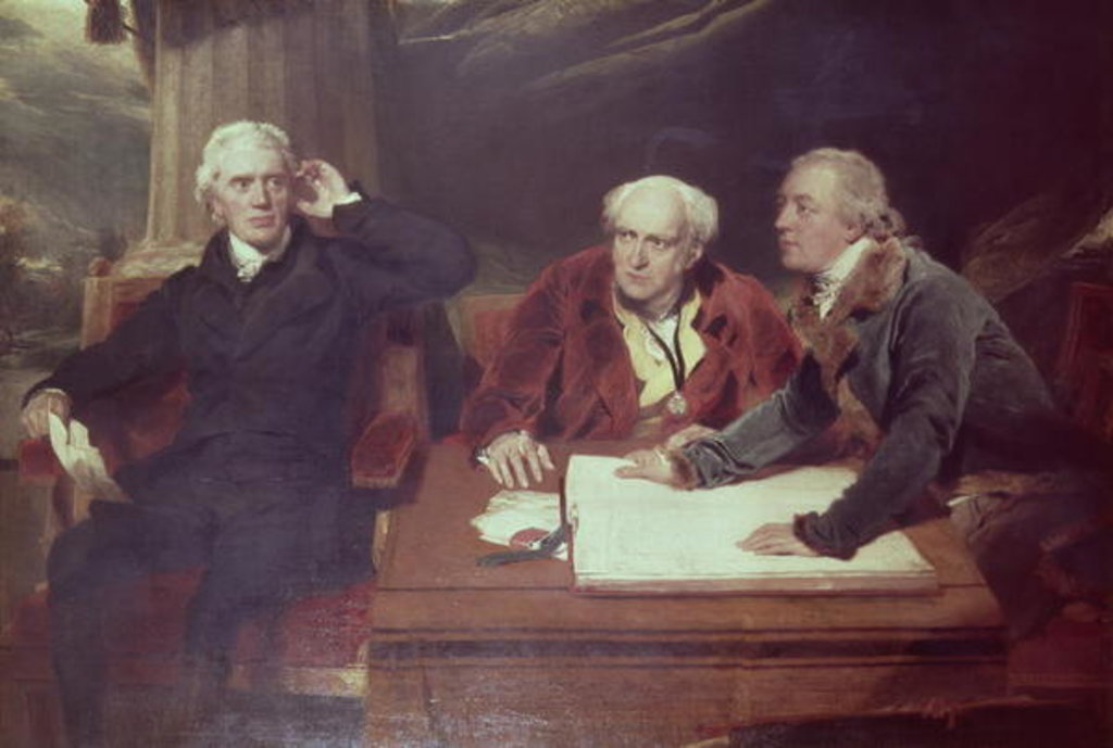Detail of Sir Francis Baring, Banker and Director of the East India Company, with his Associates by Thomas Lawrence