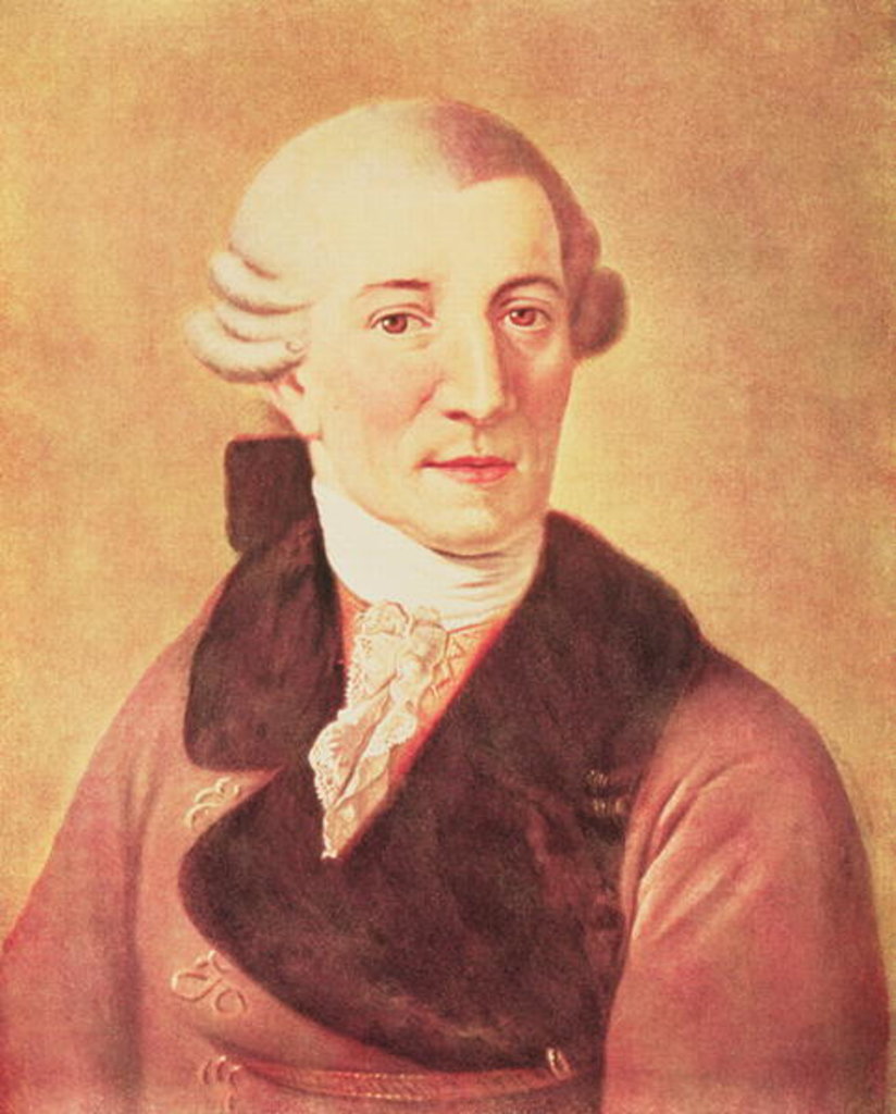 Detail of Joseph Haydn by Christian Ludwig Seehas