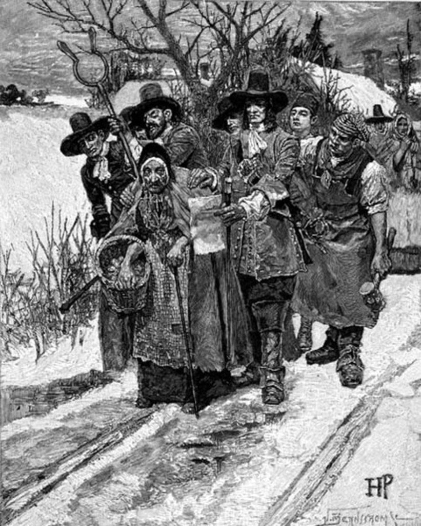 Detail of Arresting a Witch by Howard Pyle