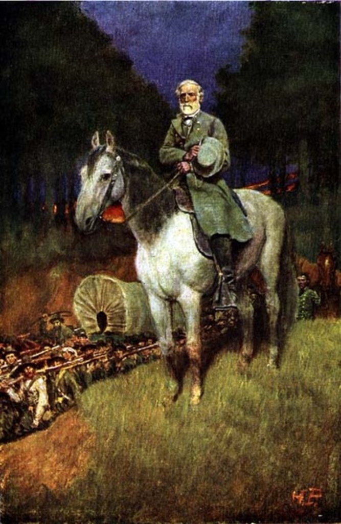 Detail of General Lee on his Famous Charger, 'Traveller' by Howard Pyle