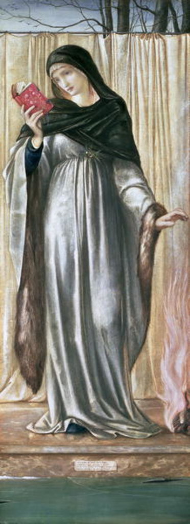 Detail of Winter, 1869-70 by Edward Coley Burne-Jones