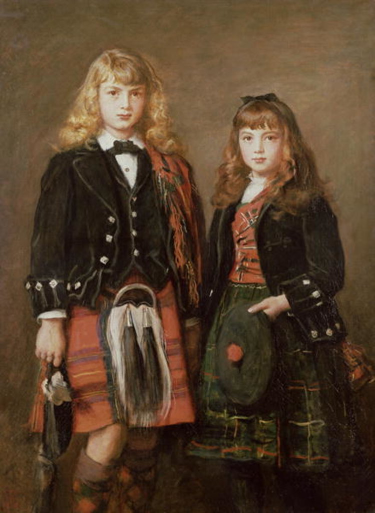 Detail of Two Bairns by John Everett Millais